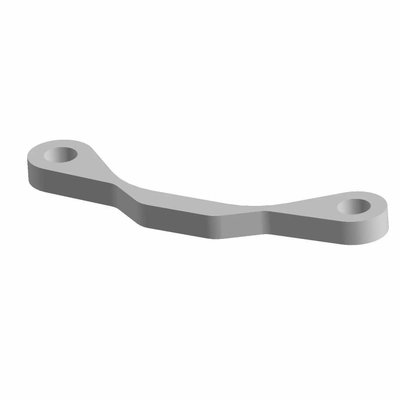 Pièces Quad & Motos - Pièces communes - SPACER PLATE BRACKET, LOWER, MATTE BLACK Polaris origine