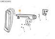 RH LED MANUAL BIG MIRROR Deutz-Fahr origine