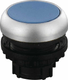 Bouton poussoir bleu à rappel