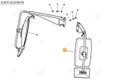REARVIEW MIRROR LH D222 Deutz-Fahr origine