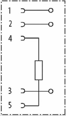 Pièces agricoles - Electricité - Termination resistance M12 Fem.