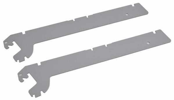 Pièces agricoles - Magasin - Console 30 cm (2 pcs) blc/alu