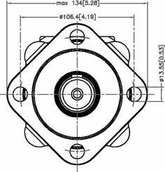 Pièces agricoles - Hydraulique - Moteur Orbit Cardan Ø32, Sta