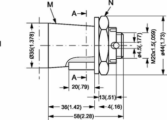 Pièces agricoles - Hydraulique - Moteur de roue, arbre Ø1 1/4, conique"