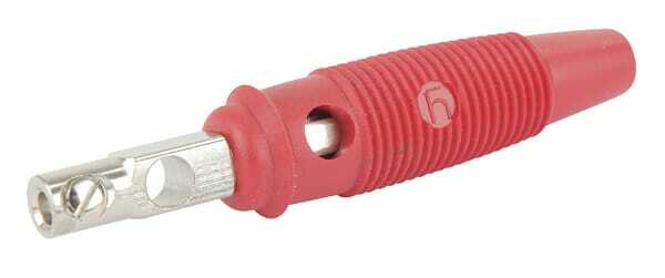 Pièces agricoles - Electricité - Fiche 4mm banane rouge