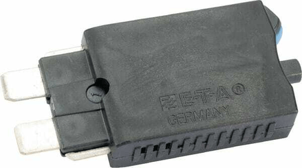 Pièces agricoles - Electricité - Fusible réinitialisation manuelle thermique 28V 15A longueur 51,6mm bleu E.T.A