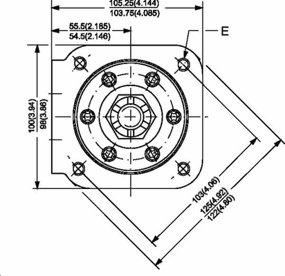 Pièces agricoles - Hydraulique - Moteur-roue, arbre Ø25, cond.
