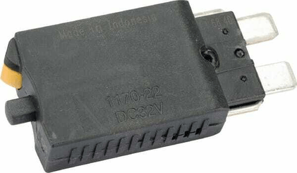 Pièces agricoles - Electricité - Fusible réinitialisation manuelle thermique 28V 8A longueur 51,6mm orange E.T.A