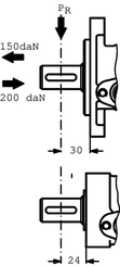 Pièces agricoles - Hydraulique - Moteur orbital, arbre Ø 25
