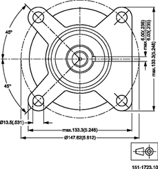 Pièces agricoles - Hydraulique - Moteur de roue, diamètre d'arbre 35 mm, conique 1:10
