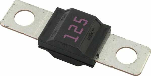 Pièces agricoles - Electricité - Fusible bande 32V 125A longueur 41mm rose pack 1x