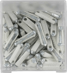 Pièces agricoles - Electricité - Fusible stéatite 8A longueur 25mm blanc pack 100x iMaXX