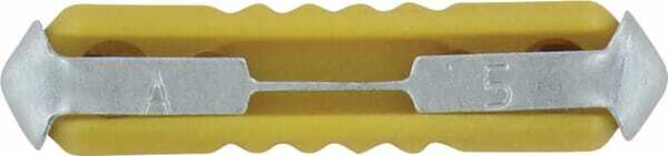 Pièces agricoles - Electricité - Fusible stéatite 5A longueur 25mm jaune pack 100x iMaXX