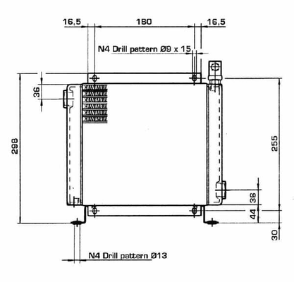 Pièces agricoles - Hydraulique - Refroidisseur d'huile (12 V) 38-50'C 2015K-12-2-01