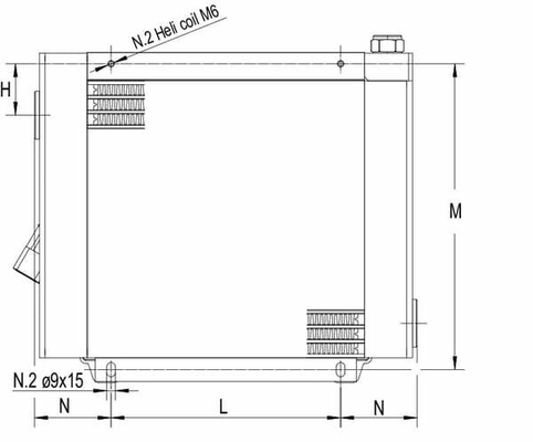 Pièces agricoles - Hydraulique - Refroidisseur.huile (12V) 48-60°C MV-2
