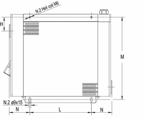Pièces agricoles - Hydraulique - Refroidisseur.huile (12V) 48-60°C MV-2