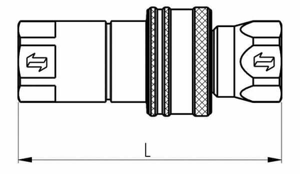 Pièces agricoles - Hydraulique - Raccord rapide mâle 1/2" - 12,5 - M22x1,5