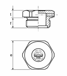 Pièces agricoles - Hydraulique - Bouchon purgeur 1/8" BSP