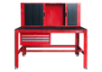 Etabli d'atelier avec armoire coulissante