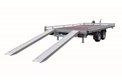 PLATEAU FIXE ROUES DESSOUS 410x210 freiné 2 essieux PTAC:2500 kg