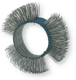Brosse fil inox courbé gros largeur 11 mm pour brosse rotative (par 1)