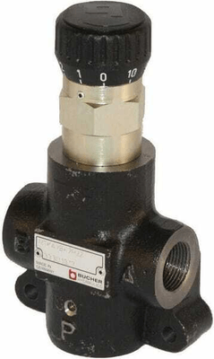 Pièces agricoles - Hydraulique - Vanne de régulation de débit 3 voies 0-65 l/min