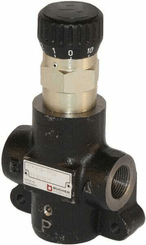 Pièces agricoles - Hydraulique - Vanne de régulation de débit 3 voies 0-65 l/min