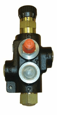 Pièces agricoles - Hydraulique - Vanne de régulation de débit 3 voies 0-65 l/min