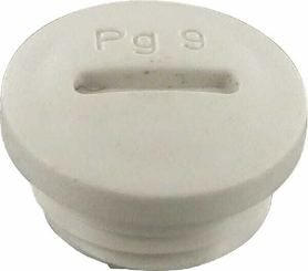 Pièces agricoles - Electricité - Bouchon d'obturation PG9 ; PA; Gris