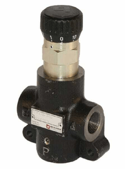 Pièces agricoles - Hydraulique - Vanne de régulation de débit 3 voies 0-12 l/min