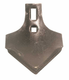 Pointe pied de canard 215x165x6mm 2 trous