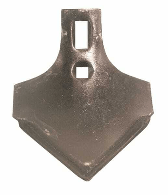 Pièces agricoles - Travail du sol - Pointe pied de canard 215x165x6mm 2 trous