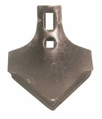 Pièces agricoles - Travail du sol - Pointe pied de canard 215x165x6mm 2 trous