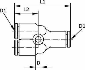 Pièces agricoles - Pièce pneumatique - Connecteur en Y 6mm