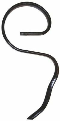 Pièces agricoles - Travail du sol - Dent à ressort 25x8x340mm sans pointe adaptable pour Rau et Kverneland