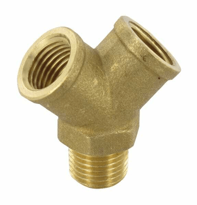 Pièces agricoles - Pièce pneumatique - Pièce en Y 1/4" MxF