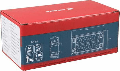 Pièces agricoles - Eclairage - Avertisseur flash LED orange 8x3W duo 12/24V