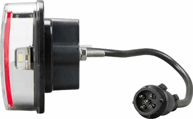 Pièces agricoles - Eclairage - Feu arrière LED rectangle gauche 12-24V, 200.5x85x40mm, 5-fiches, Kramp