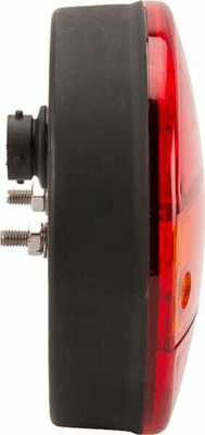 Pièces agricoles - Eclairage - Feu arrière multifonction LED, rond, 12-24V, Ø 142mm, 5 fiches, Kramp