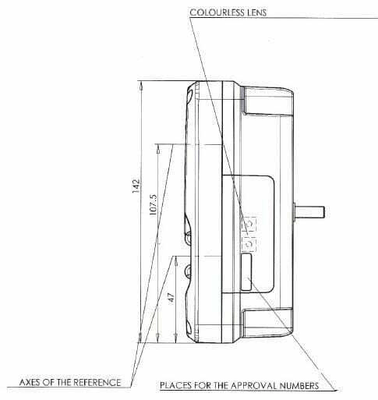 Pièces agricoles - Eclairage - Feu arrière LED rectangle gauche 12-24V, 232x142x59mm, Kramp