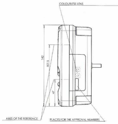 Pièces agricoles - Eclairage - Feu arrière LED rectangle gauche 12-24V, 232x142x59mm, Kramp