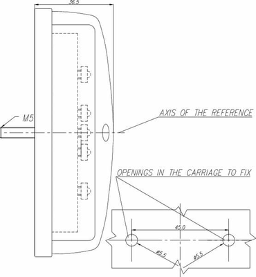 Pièces agricoles - Eclairage - Feu arrière multifonction LED, rond, 12-24V, Ø 115mm, 5 fiches, Kramp