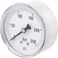 Pièces agricoles - Hydraulique - Manomètre Ø63 0-250bar ¼" ar.