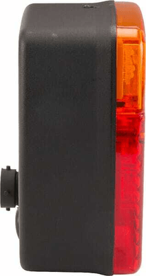 Pièces agricoles - Eclairage - Feu arrière multifonction LED carré, 12-24V, 121x101x56mm, 5-fiches, Kramp