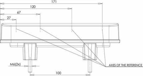 Pièces agricoles - Eclairage - Feu arrière LED rectangle gauche 12-24V, 200.5x85x40mm, 5-fiches, Kramp