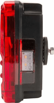 Pièces agricoles - Eclairage - Feu arrière LED rectangle gauche12-24V, 232x142x59mm, 5-fiches, Kramp