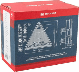 Pièces agricoles - Eclairage - Feu arrière LED gauche triangulaire, 12-24V, 163x144x38.8mm, 5-fiches, Kramp