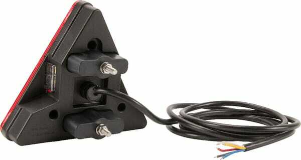 Pièces agricoles - Eclairage - Feu arrière LED triangle gauche, 12-24V, 163x144x38.8mm, Kramp