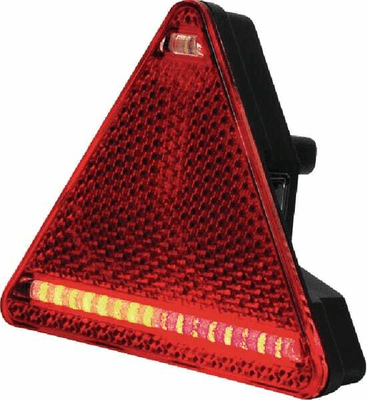 Pièces agricoles - Eclairage - Feu arrière LED triangle gauche, 12-24V, 163x144x38.8mm, Kramp