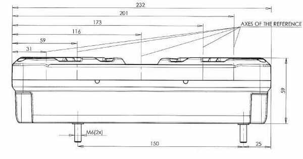 Pièces agricoles - Eclairage - Feu arrière LED rectangle gauche 12-24V, 232x142x59mm, Kramp
